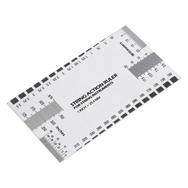 Generic String Action Ruler Gauge, Stainless Steel String Action Ruler Guitar Setup Gauge Luthier Measuring Tool, Lightweight Stable Guitar Height Set Up Tool for Electric Bass