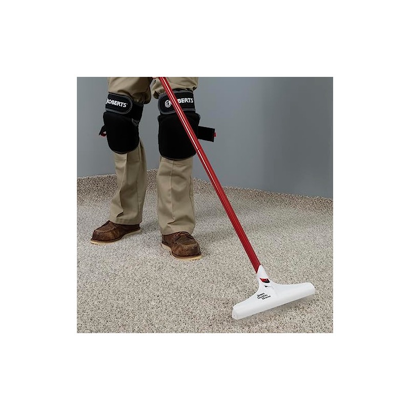 ROBERTS 12" Carpet Rake and Groomer with 51" Handle