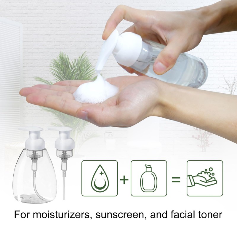 42 Pcs 8 oz Foaming Soap Dispenser Refillable Empty Containers