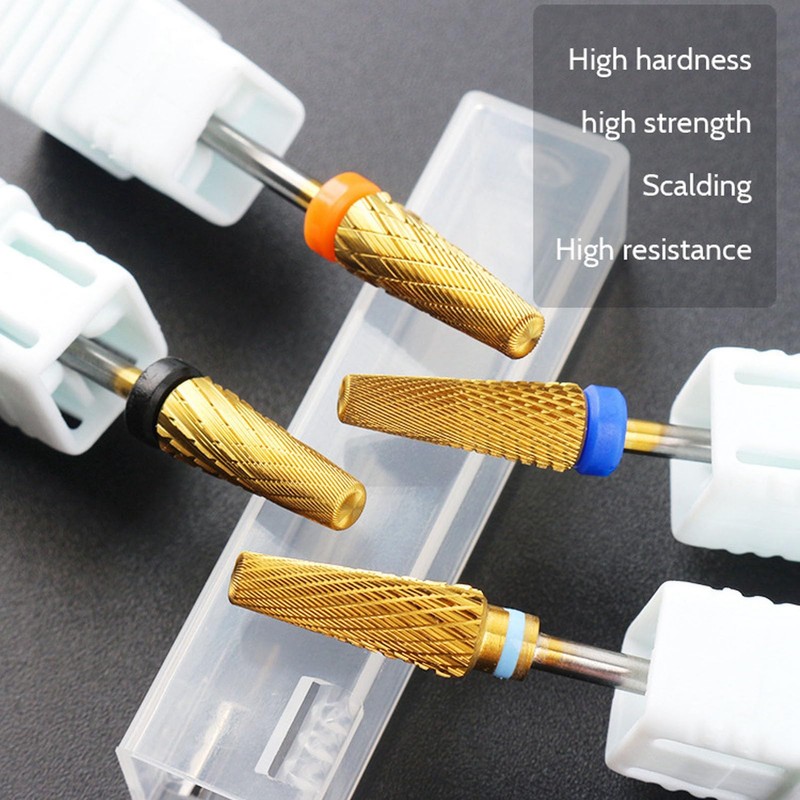 Nail Drill, 5-in-1 Multifunctional Replacement Tungsten Steel Nail File Bits