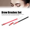 3PCS Brow Concealer Contour Brush Gray Hair Red White Black