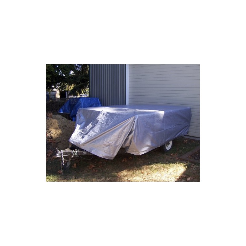 12' x 28' Silver & Blue Reversible Premium Tarp