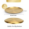 YEUIKERR 8 Pieces Gold Pizza Pan Bulk 12 inch Stainless
