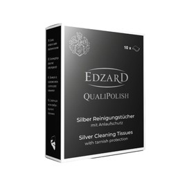 EDZARD QualiPolish® Silver Cleaning Cloths 19 x 11 cm Pack of 10