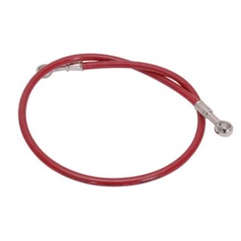 Tusk Front Motorcycle Steel Braided Brake Line Standard Length Red Compatible with Honda CRF150R 2007-2009, 2012-2026/Honda CRF150R Expert 2007-2009, 2012-2026