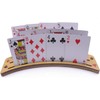 2 x Large Wooden Playing Card Holders