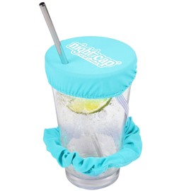Nightcap - The Drink Spiking Prevention Scrunchie, Anti Spike Drink Covers, Drink Protector Scrunchies for Women, Fits Most Cups & Glasses, Reusable - Blue