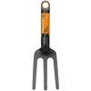 Fiskars Planting Fork with 3 prongs, Length: 28 cm, Glass
