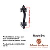Adonai Hardware Antique Iron Door and Cabinet Pull (5.1 Inch
