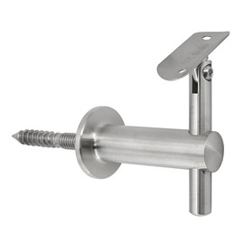 WB-242 Stainless Steel Wall Mount Adjustable Handrail Bracket for 1-1/2" Round Tube (Satin)