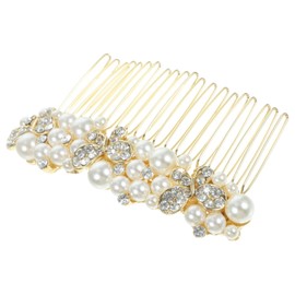OHPHCALL Rhinestone Bridal Hair Comb Clip Elegant Hair Piece for Weddings Lightweight Wedding Accessories for Brides and Bridesmaids for Formal Occasions
