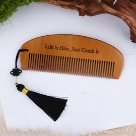 Funny Wood Comb Gift for Women Friend Inspirational Engraved Wooden Comb for Coworker Employees Encouragement Birthday Gifts for Sister Daughter Niece Graduation Christmas Gift