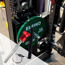 Gym Weight Stack Pin, Weight Stack Pen Magnetic Replacement Selection Locking Pin with Pull Rope, Weight Stack Strength Training Device Accessories for Gym Strength Training Fitness Equipment (Red)