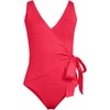 Lands' End Women's Side Tie Wrap One Piece Swimsuit 12