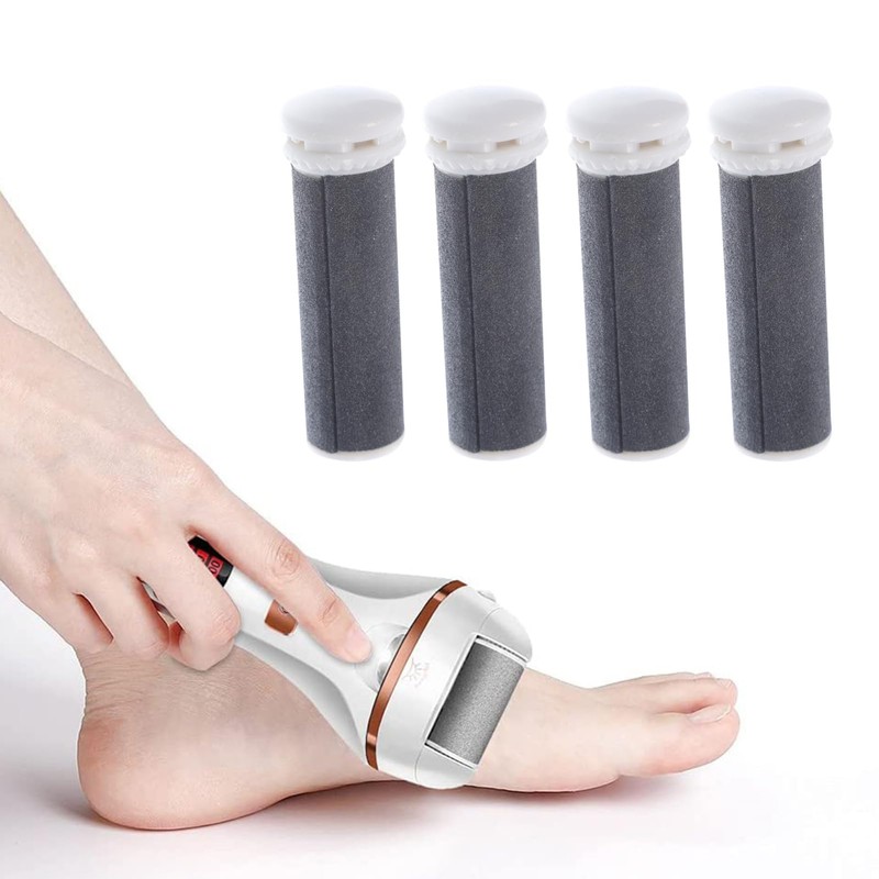 Outanaya 360° Rotating Foot File Roller Heads Coarse Refills for