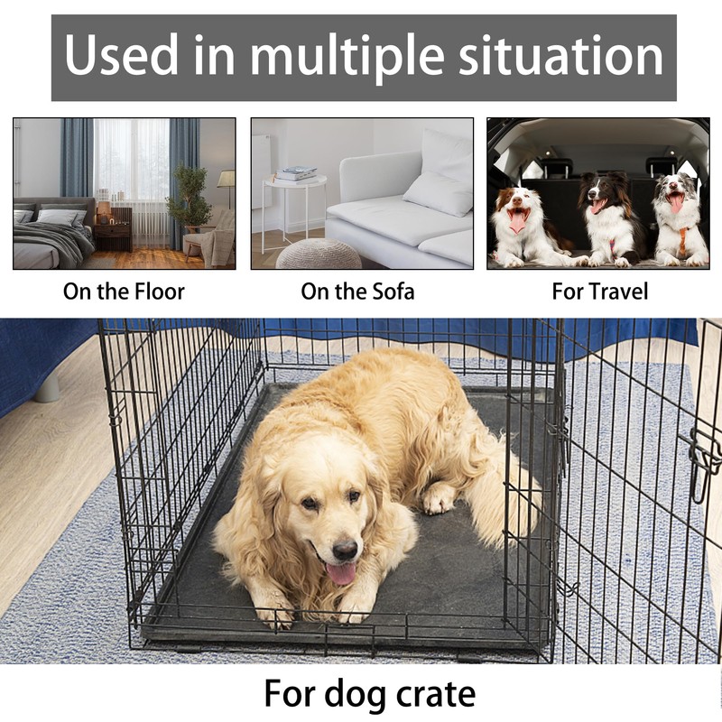 KHONSU PET Dog Bed Mat, Crate Pad Reversible(Cool or Warm),