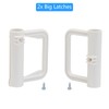 Retractable Mesh Baby Gate Parts (White) Drilling Installation Retractable Pet