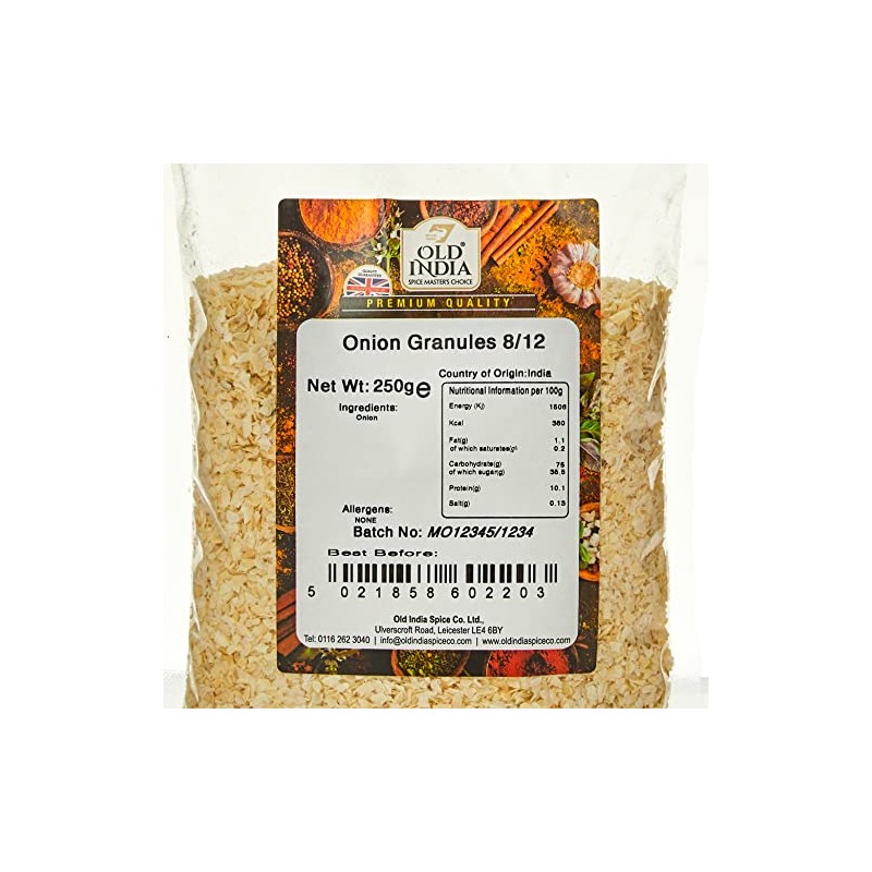Old India Onion Granules 8/12 250g