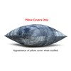 TreeWool (2 Pack Brush Art Accent Cushion Covers in Cotton