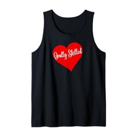 Orally Skilled Red Heart gift for women Tank Top