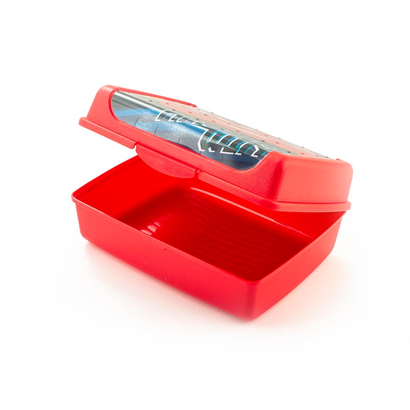 Lulabi Cars Race to Win Lunch Box, Polypropylene, 17 x