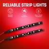 Pilot CZ-176R 4-Inch Flexi Led Strip Red 2 Piece