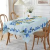 SASTYBALE Lemon Tablecloth Rectangle 52 x 70 Inch, Spillproof Wrinkle