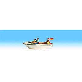 Noch 16820 Motorboat W/4 Figures H0 Scale Figures
