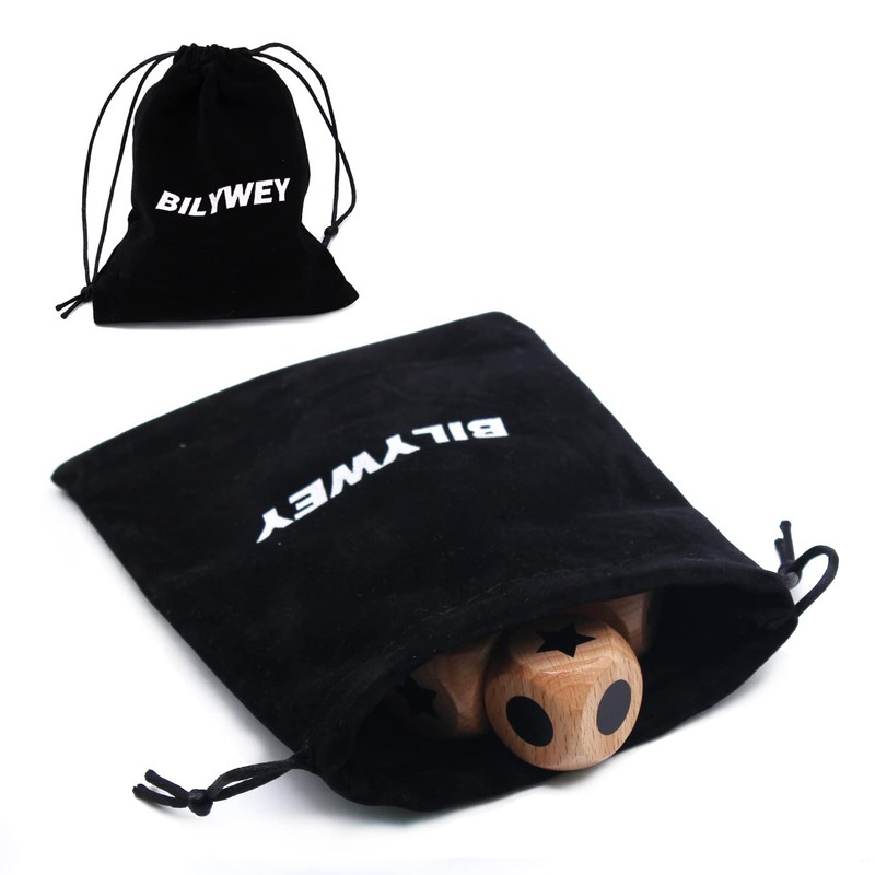 3pcs Left Right Center Game Dice 1 inch Beech Wood