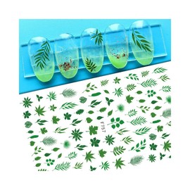 Leaf Maple Bird Autumn Ginkgo Guava Fruit Palm Ash Oak Yew Nail Decal Sticker F757 Nail Wraps Art Stickers Manicure Supplies for Women for Home Nails Full Long Lasting Easy Apply and Remove