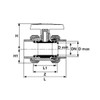 PIMTAS 50 mm - 11/2" U-PVC True Union Ball Valve,