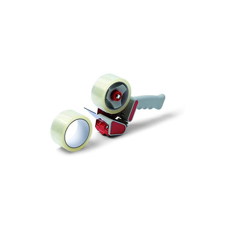 Schuller Eh'klar patentierter Handabroller inkl. 2 Rollen Schuller-Box Verpackungsbänder 50m,