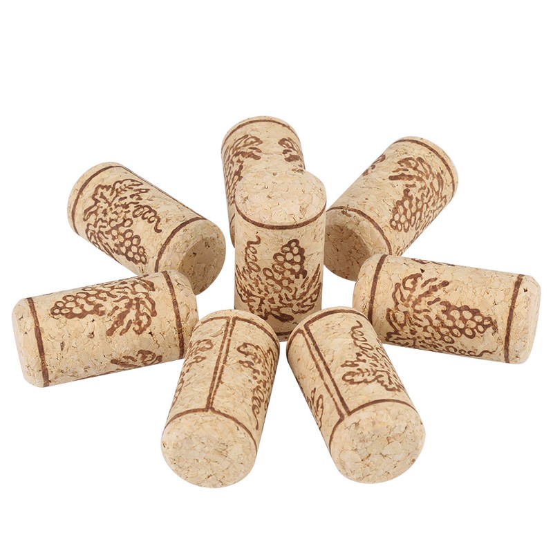 100PCS 22 *44mm Natural Cork StraightCorks Wooden Wine Bottle Stopper
