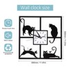 Fdit Wall Clock Black Cat Style Wall Clock Simple Kitten