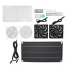 Solar Powered Fan 10W 6V Portable Monocrystalline Silicon PET Laminated
