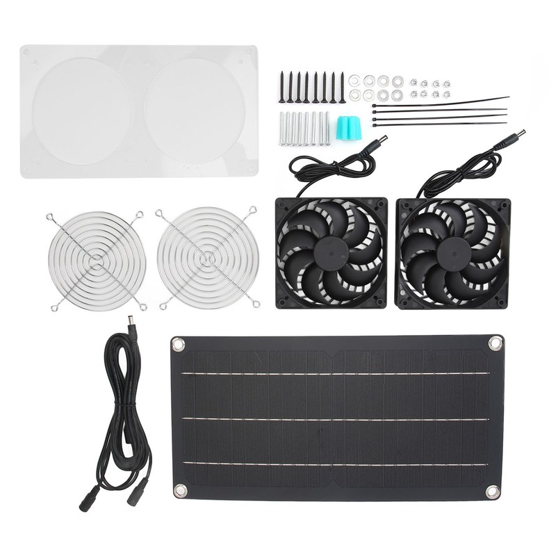 Solar Powered Fan 10W 6V Portable Monocrystalline Silicon PET Laminated