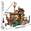 RiceBlock Pirate Ship Building Toys, Pirate Wharf Themed City Store