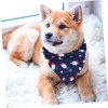 BUGUUYO 1pc USA Flag Pattern Pet Bandana Reversible Triangle Dog