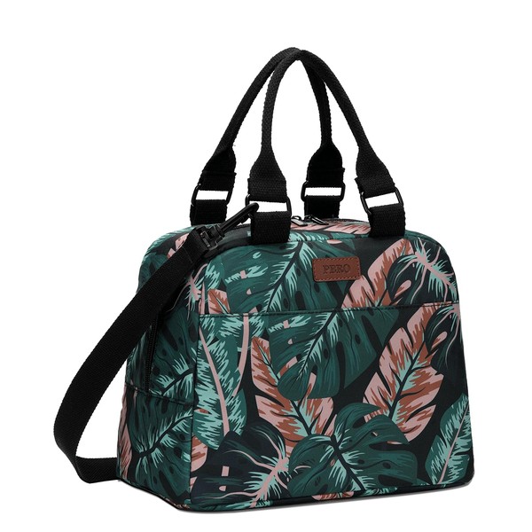 PBRO Insulated Lunch Bag for Women/Men,Large Reusable Lunch Tote with
