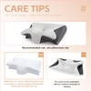 Ergonomic Memory Foam Neck Pillow Contour Side Sleepers Grey