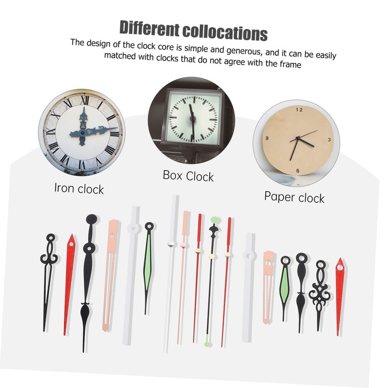 TEHAUX 6 Sets High Torque Clock Movement Kit with Various