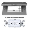 Sigma Electric 14249 Gray Sigma Horizontal Gfci Outlet Cover Wp