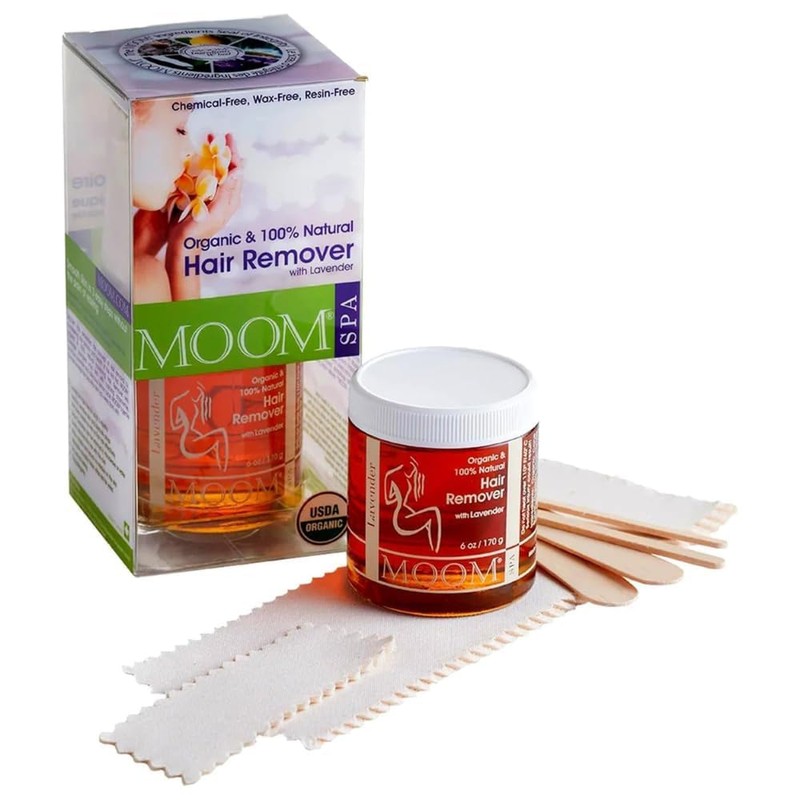 MOOM - Glaze Waxing Kit with Lavender, 6 oz Jar