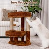 AGUPET 2-Tier Indoor Cat Tree Tower with Raised Cat Beds