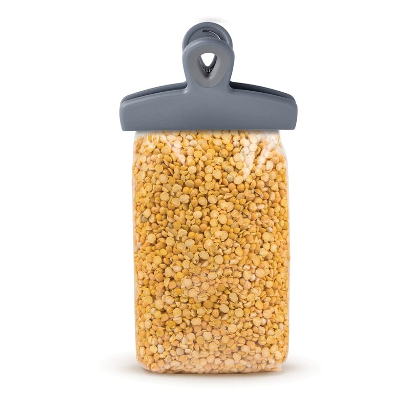 HIC Kitchen Large Heavy-Duty Clips, Soft-Grip Handles, Set of 2