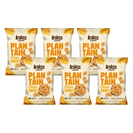 Inka Crops Inka Chips, Sweet Plantain Chips, 3.25 Ounce (Pack of 6)