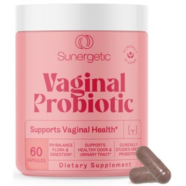 Premium Vaginal Probiotics for Women – Clinically Studied Lactobacillus Vaginal Probiotic with Prebiotic & Cranberry to Balance PH, Reduce Odor, Urinary Tract Support & Feminine Health – 60 Capsules