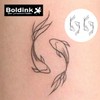 Boldink Semi-permanent tattoos, realistic fake tattoos, last 7-15 days, waterproof