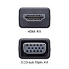 Sanwa Supply AD-HD25VGA HDMI to VGA Adapter (with Audio Output)