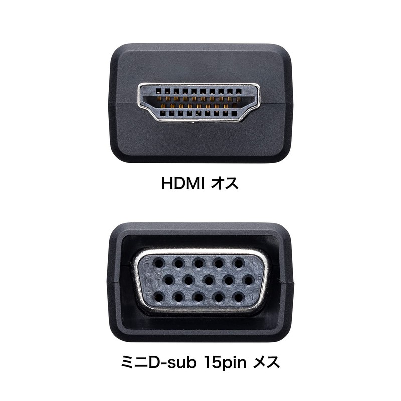 Sanwa Supply AD-HD25VGA HDMI to VGA Adapter (with Audio Output)